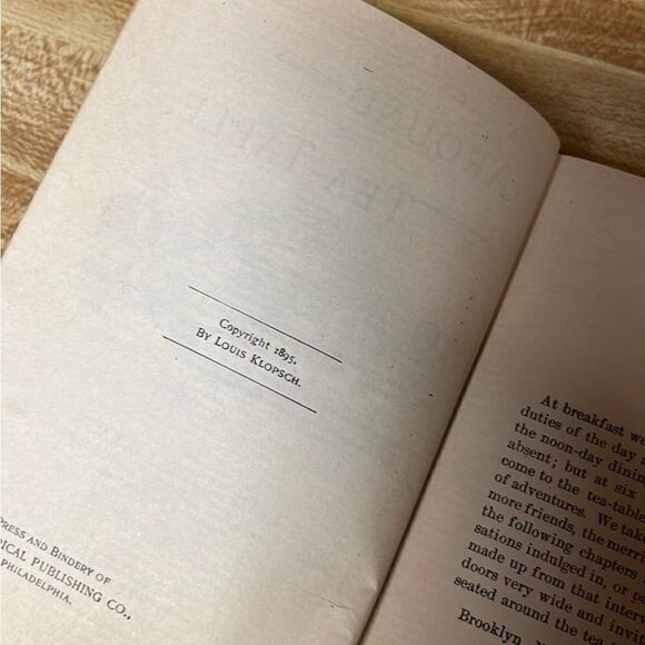 Vintage 1895 AROUND THE TEA TABLE by T. De Witt Talmage Christian‎ Parlor Book - Picture 3 of 4